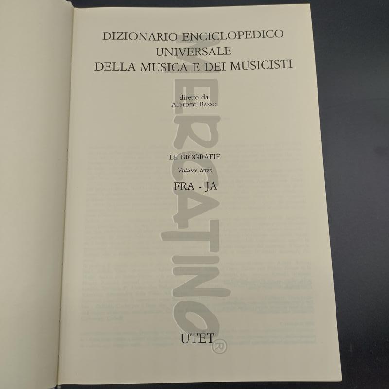 DIZIONARIO DELLA MUSICA E DEI MUSICISTI 12 PZ UTET | Mercatino dell'Usato Oristano 5