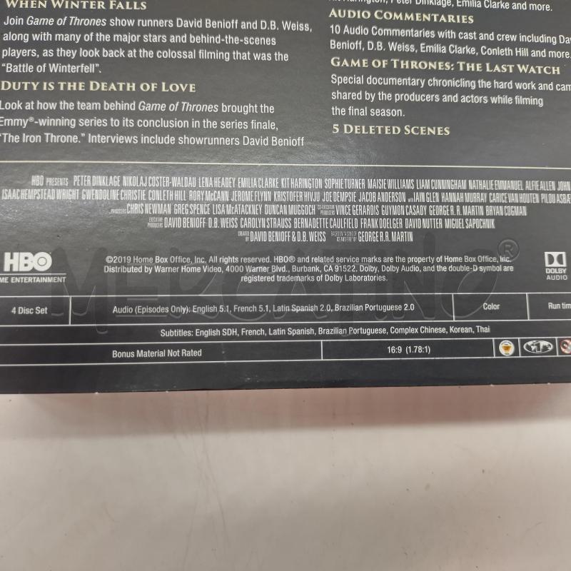 GAME OF THRONES COLLEZIONE 8 COF DVD | Mercatino dell'Usato Oristano 5