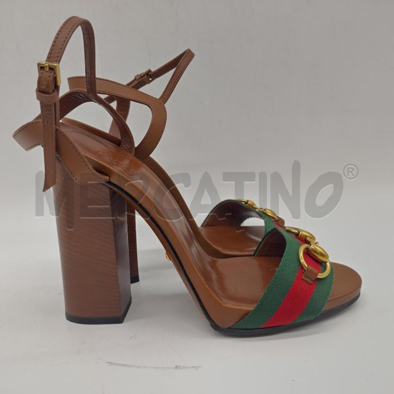 GUCCI SANDALI CON MORSETTO TACCO ALTO TSS RSS/VRD | Mercatino dell'Usato Oristano 2