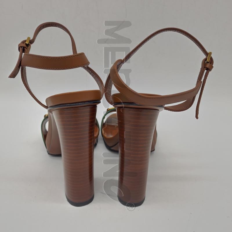 GUCCI SANDALI CON MORSETTO TACCO ALTO TSS RSS/VRD | Mercatino dell'Usato Oristano 3