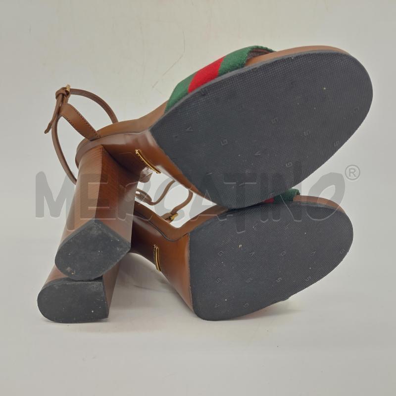 GUCCI SANDALI CON MORSETTO TACCO ALTO TSS RSS/VRD | Mercatino dell'Usato Oristano 5