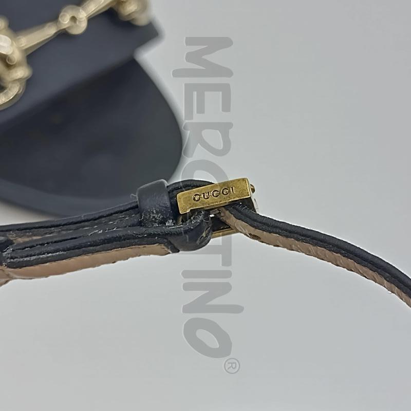GUCCI SANDALO CON MORSETTO A TACCO ALTO NERO 37.5 | Mercatino dell'Usato Oristano 5