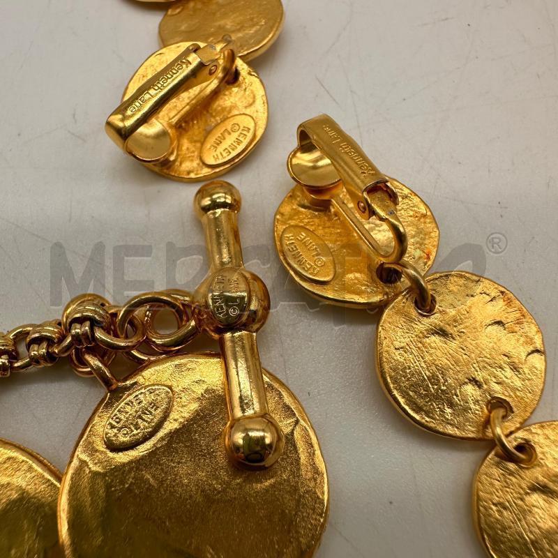 KENNETH J LANE BRACCIALE CON ORECCHINI DORATO | Mercatino dell'Usato Oristano 4