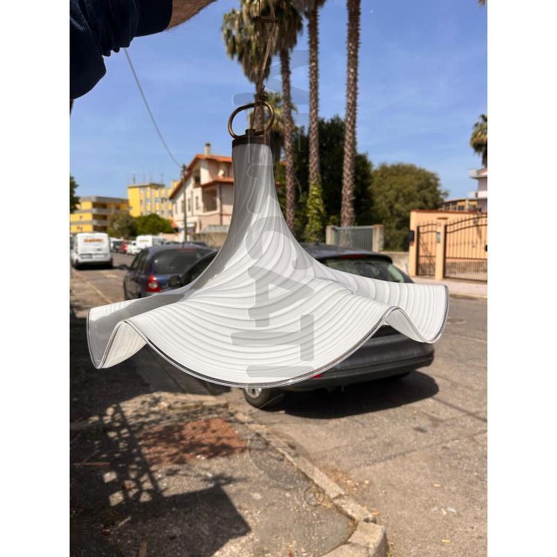 LAMPADARIO MURANO DIAMETRO 64 CM BIANCO | Mercatino dell'Usato Oristano 1