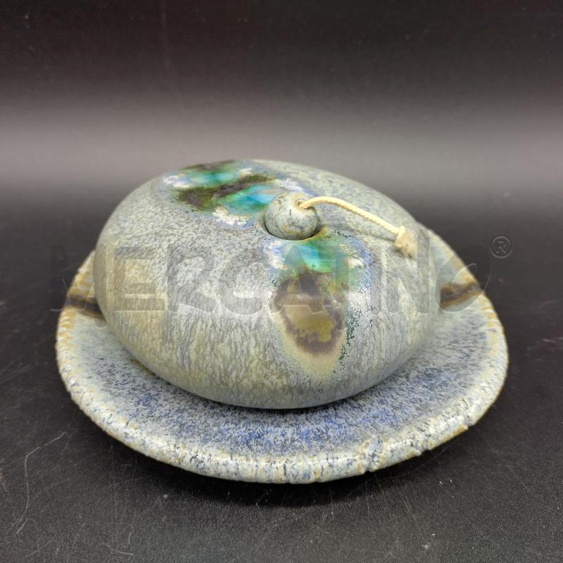 LAMPADA OLIO+PIATTINO CERAMICA TICINO ARTIGINALE | Mercatino dell'Usato Oristano 1