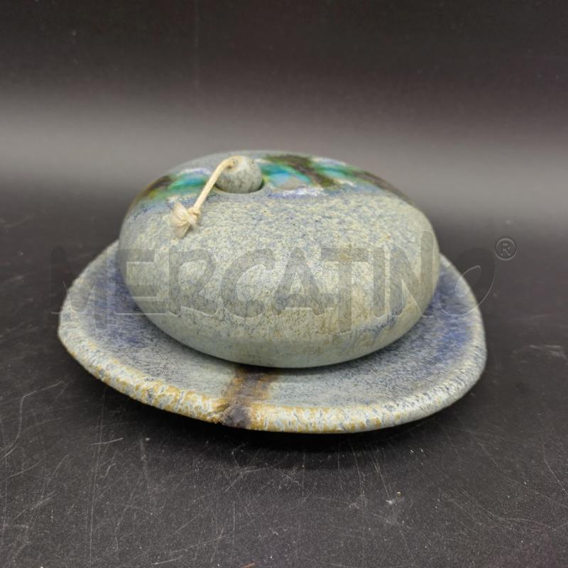 LAMPADA OLIO+PIATTINO CERAMICA TICINO ARTIGINALE | Mercatino dell'Usato Oristano 2