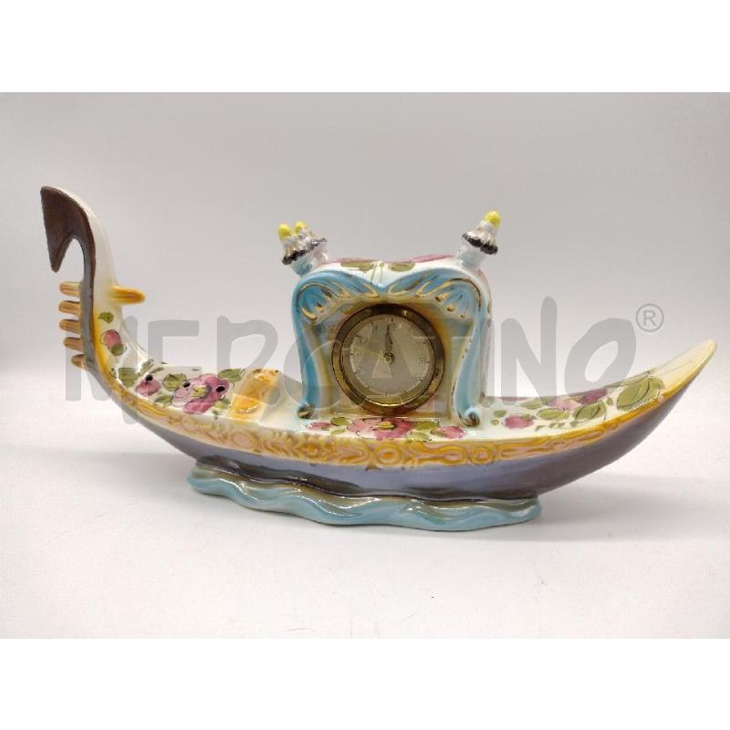 OROLOGIO TAVOLO CERAMICA GONDOLA | Mercatino dell'Usato Oristano 1