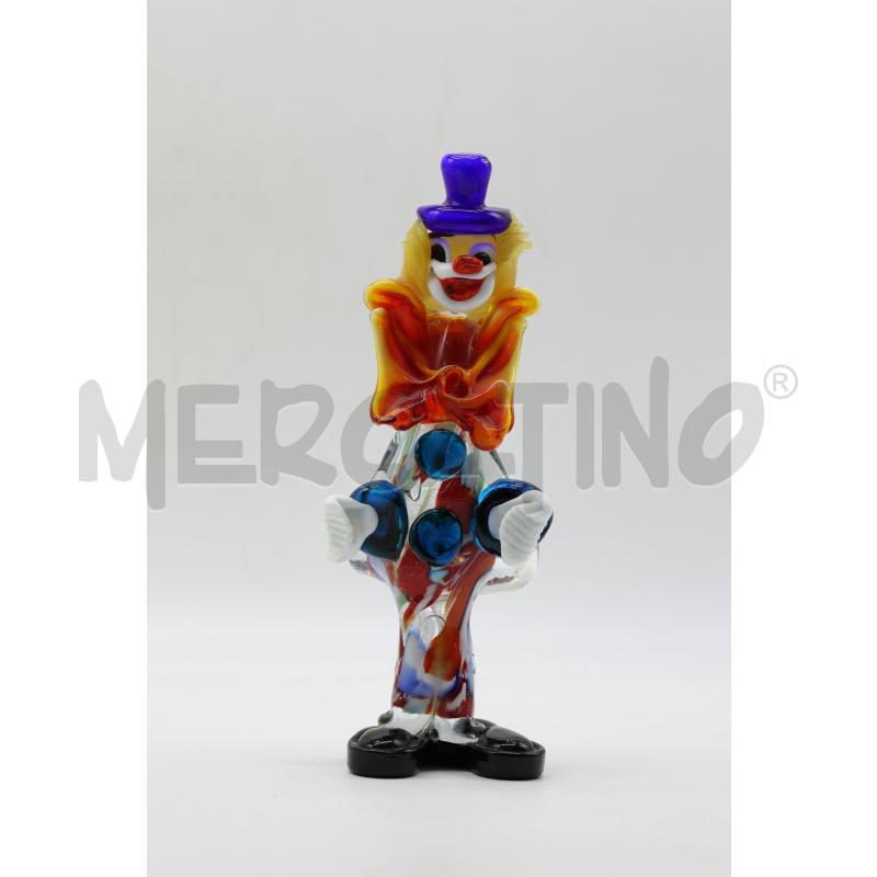 PAGLIACCIO VETRO MURANO CLOWN GLASS | Mercatino dell'Usato Oristano 1