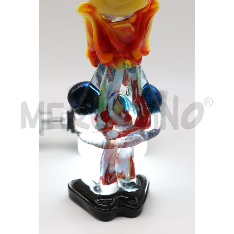 PAGLIACCIO VETRO MURANO CLOWN GLASS | Mercatino dell'Usato Oristano 3