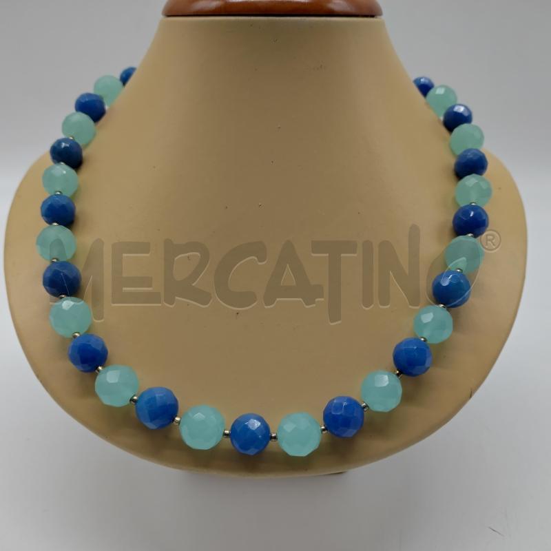 PARURE CALCEDONIO E LAPISLAZULO +RG | Mercatino dell'Usato Oristano 2