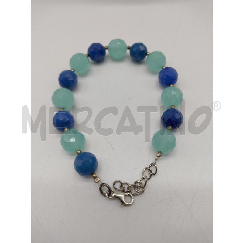 PARURE CALCEDONIO E LAPISLAZULO +RG | Mercatino dell'Usato Oristano 4