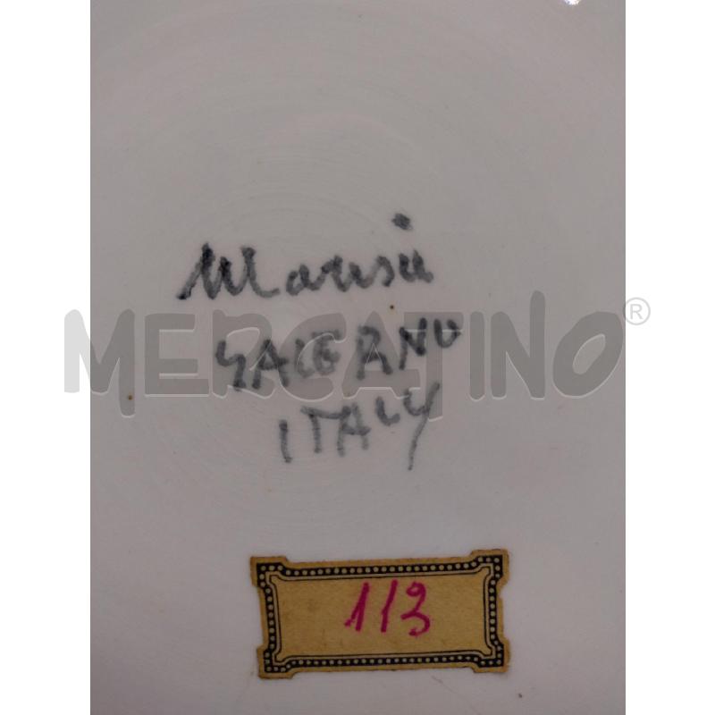 PIATTO COLLEZIONE CERAMICA MARISA SALERNO | Mercatino dell'Usato Oristano 3