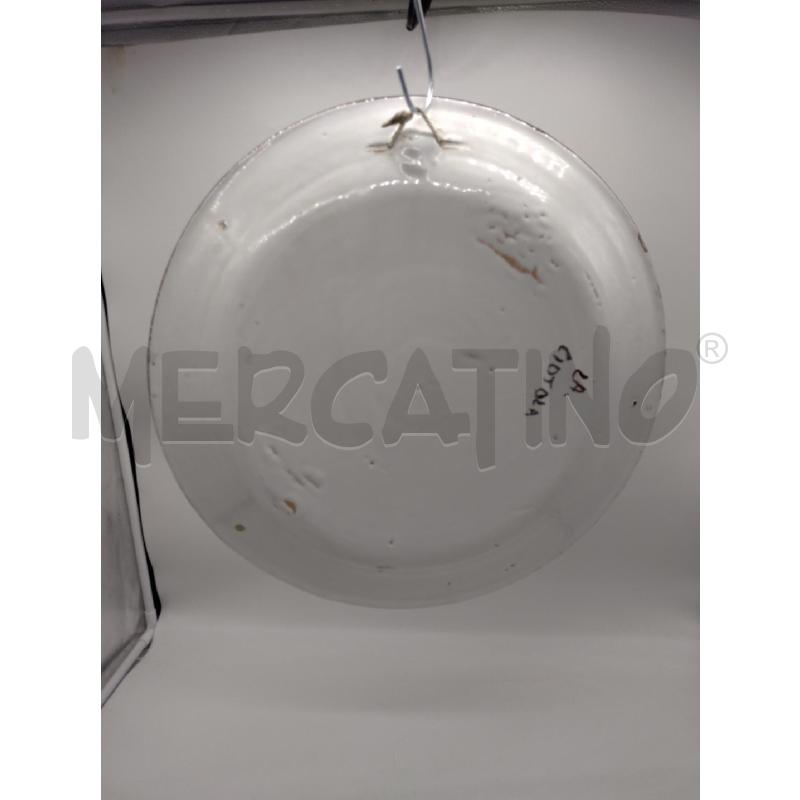 PIATTO GRANDE PARETE DIPINTO FIRMATO  | Mercatino dell'Usato Oristano 3