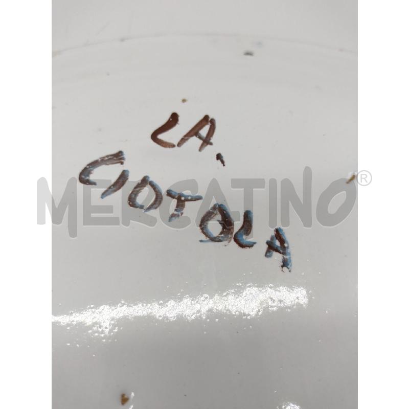 PIATTO GRANDE PARETE DIPINTO FIRMATO  | Mercatino dell'Usato Oristano 4