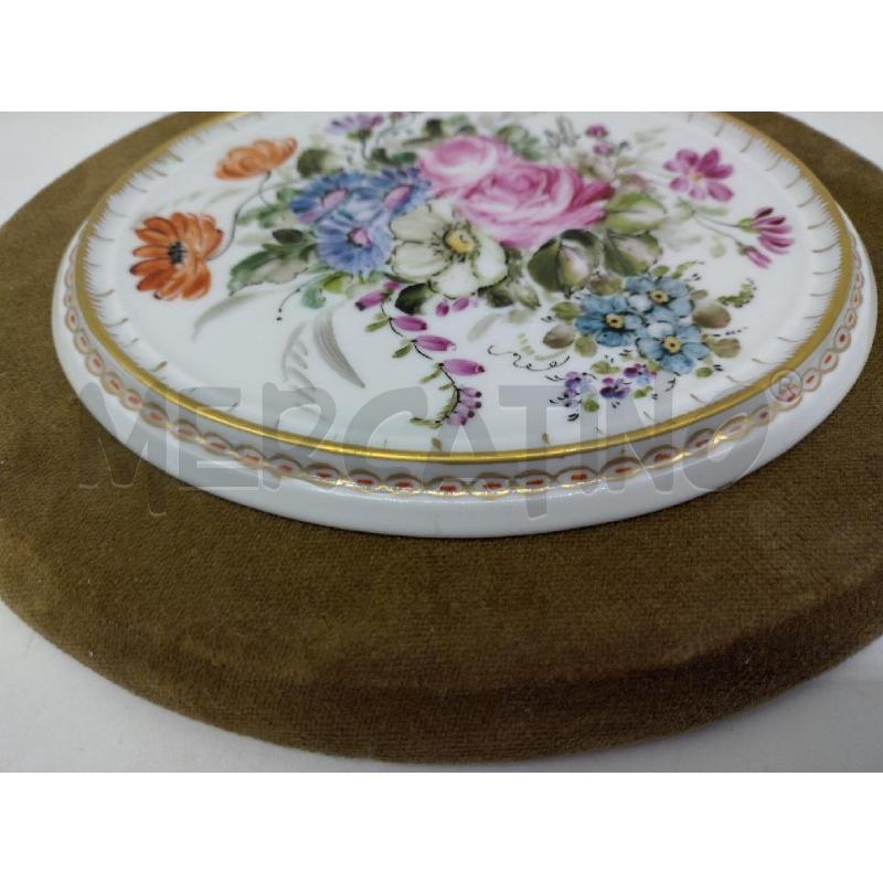PLACCA CERAMICA EMY OVALE FLOREALE | Mercatino dell'Usato Oristano 4