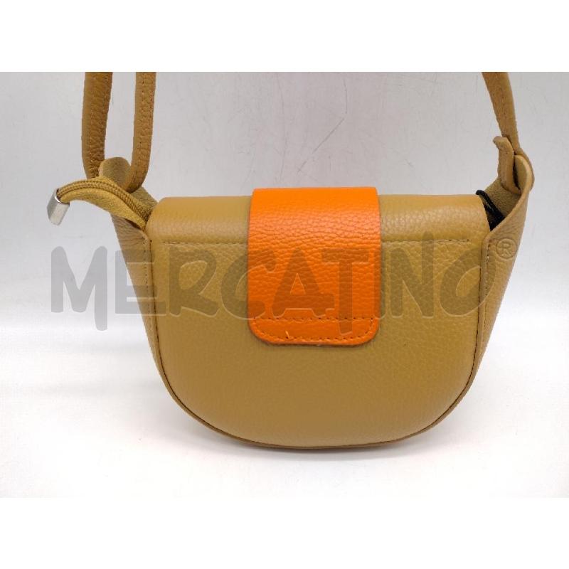 POCHETTE PELLE ARANCIO TORTORA  | Mercatino dell'Usato Oristano 2
