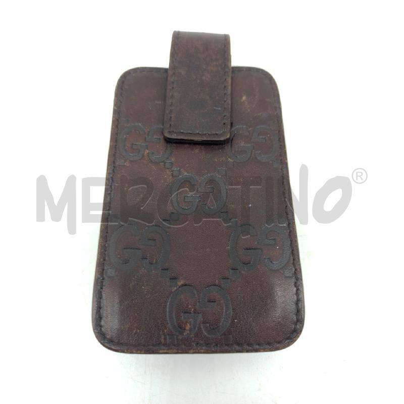 PORTA ACCENDINI GUCCI GUCCISSIMA PELLE MARRONE | Mercatino dell'Usato Oristano 1