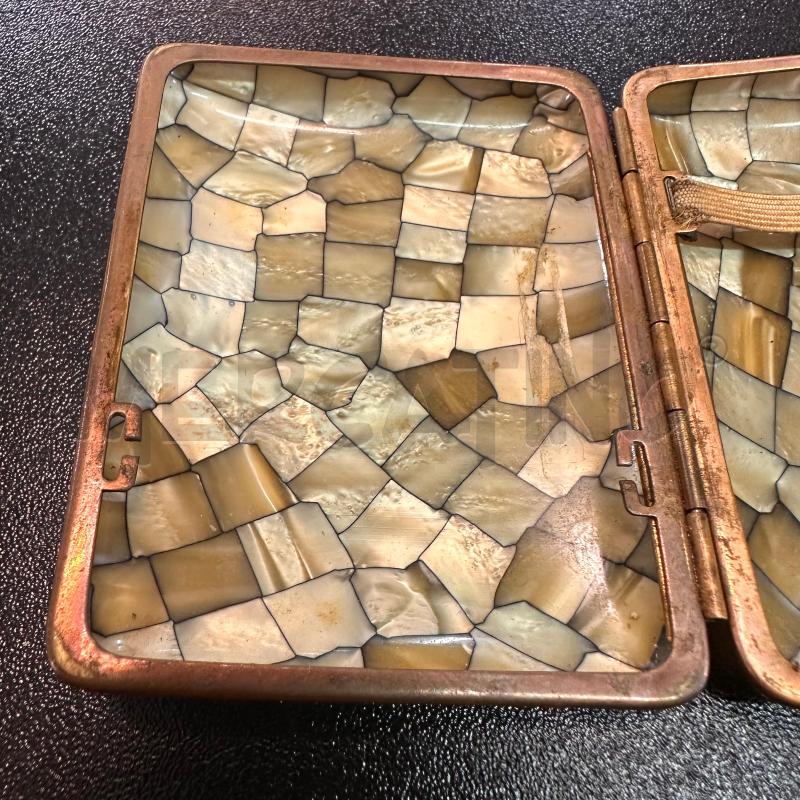PORTA SIGARETTE MADREPERLA ANNI 40/50 RAME | Mercatino dell'Usato Oristano 5