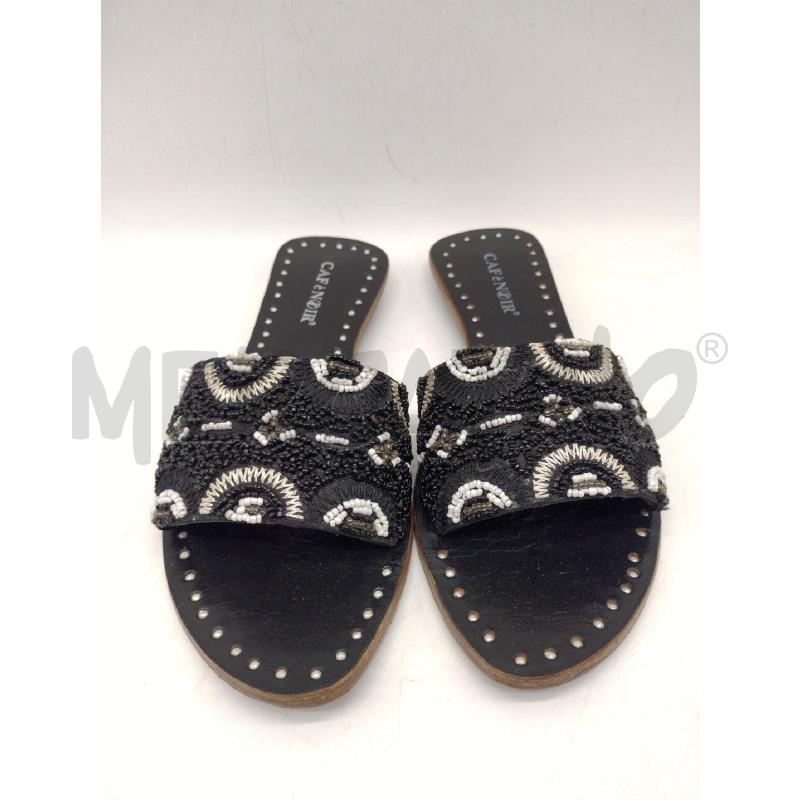 SANDALI DONNA CAFE NOIR PERLINE BC NERE 36 | Mercatino dell'Usato Oristano 1