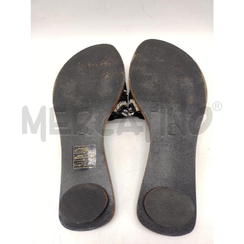 SANDALI DONNA CAFE NOIR PERLINE BC NERE 36 | Mercatino dell'Usato Oristano 5