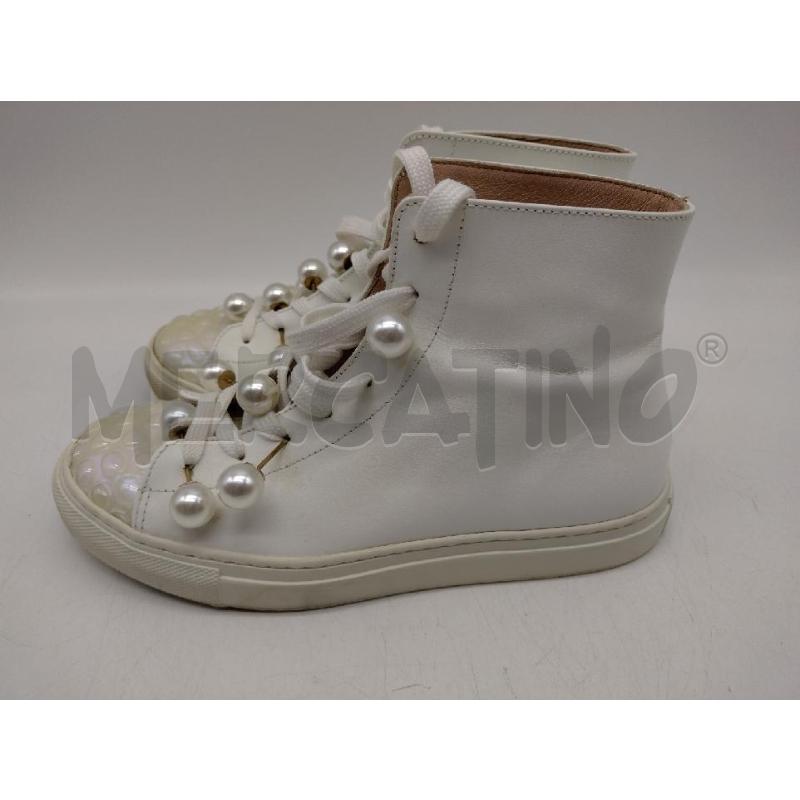 SCARPE DONNA PELLE BIANCA PERLE 36 POKEMAOKE | Mercatino dell'Usato Oristano 2