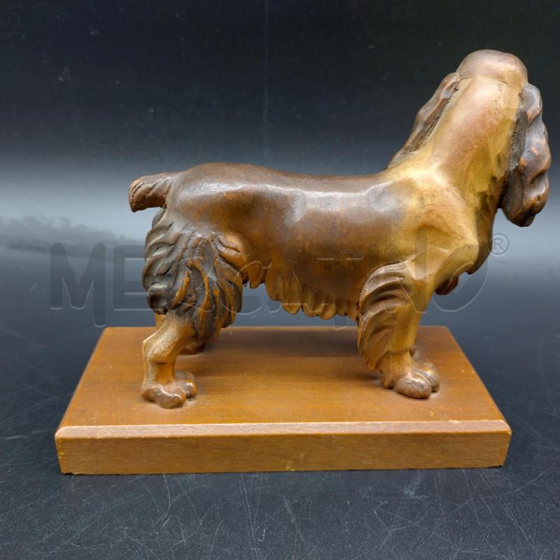 SCULTURA CANE ANRI COCKER LEGNO | Mercatino dell'Usato Oristano 3