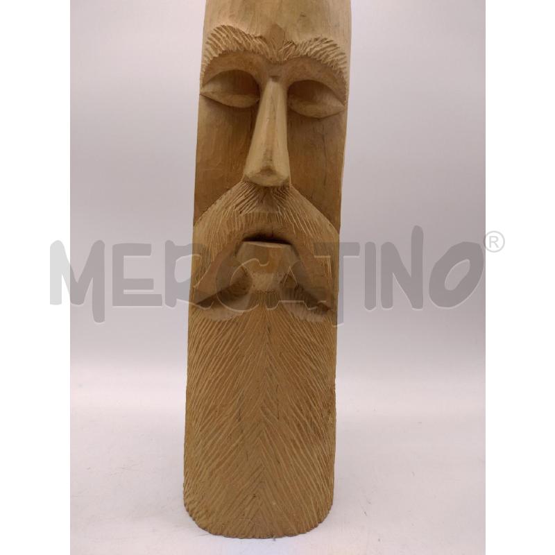 SCULTURA LEGNO TESTA | Mercatino dell'Usato Oristano 4