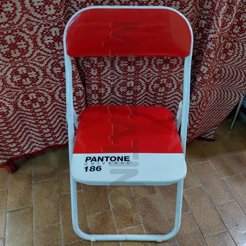 SEDIA PIEGHEVOLE SELETTI PANTONE ROSSA 186 UNIVERSE | Mercatino dell'Usato Oristano 1