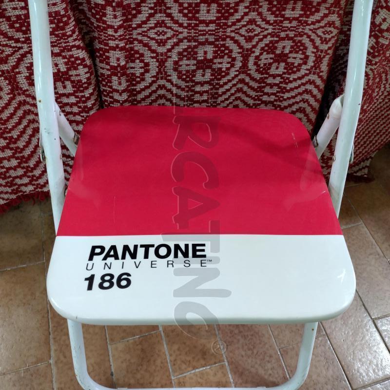 SEDIA PIEGHEVOLE SELETTI PANTONE ROSSA 186 UNIVERSE | Mercatino dell'Usato Oristano 5