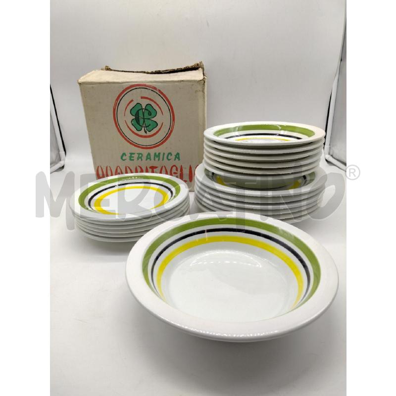 SERVIZIO PIATTI ORIGINALE QUADRIFOGLIO+BOX | Mercatino dell'Usato Oristano 3