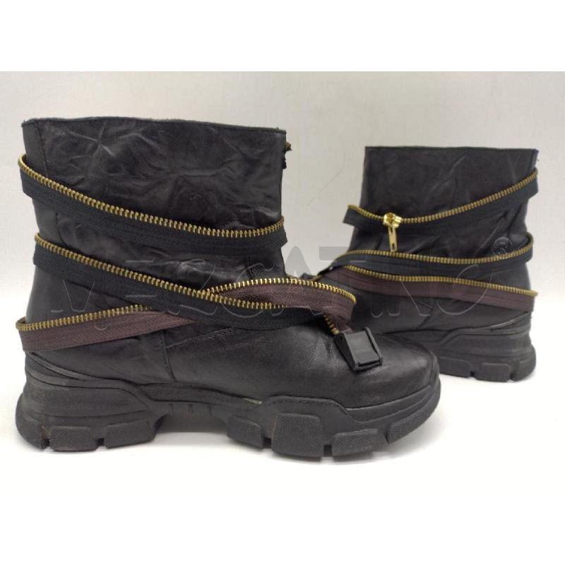 STIVALETTI DONNA PLL NERA POKEMOAKE ZIP 38  | Mercatino dell'Usato Oristano 4