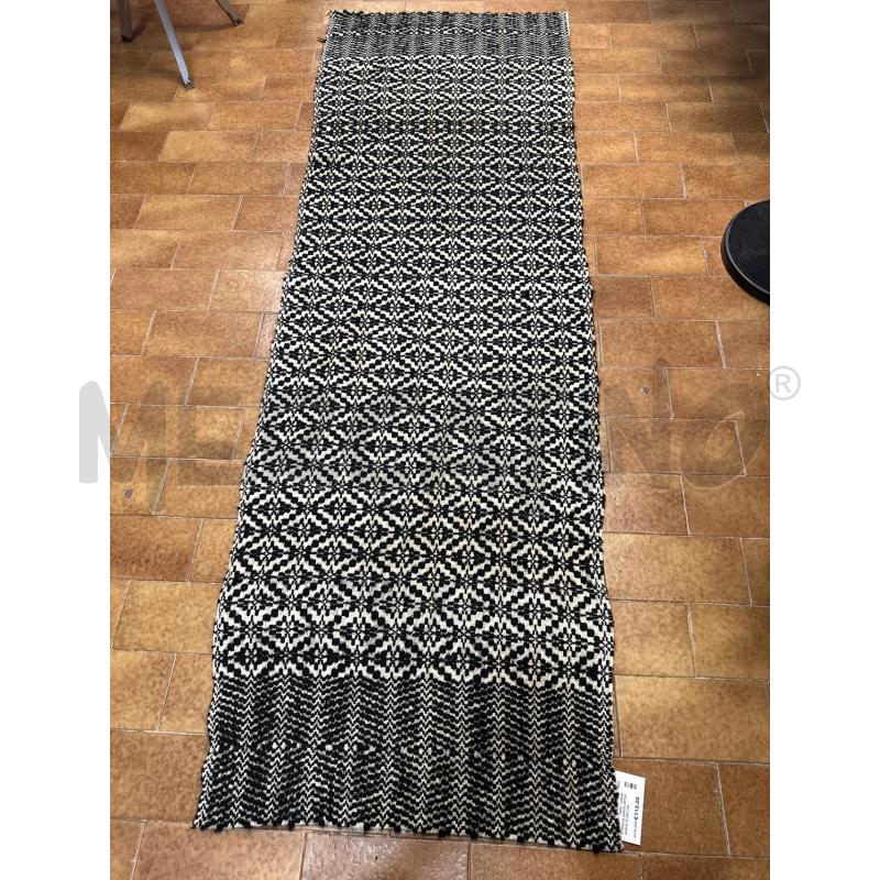 STRISCIA SARDA ARTIGIANALE 70*200 LANA NERA | Mercatino dell'Usato Oristano 1