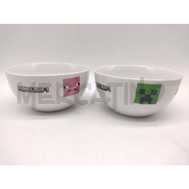 TAZZA CERAMICA COLORATA MINECRAFT 2PZ | Mercatino dell'Usato Oristano 1