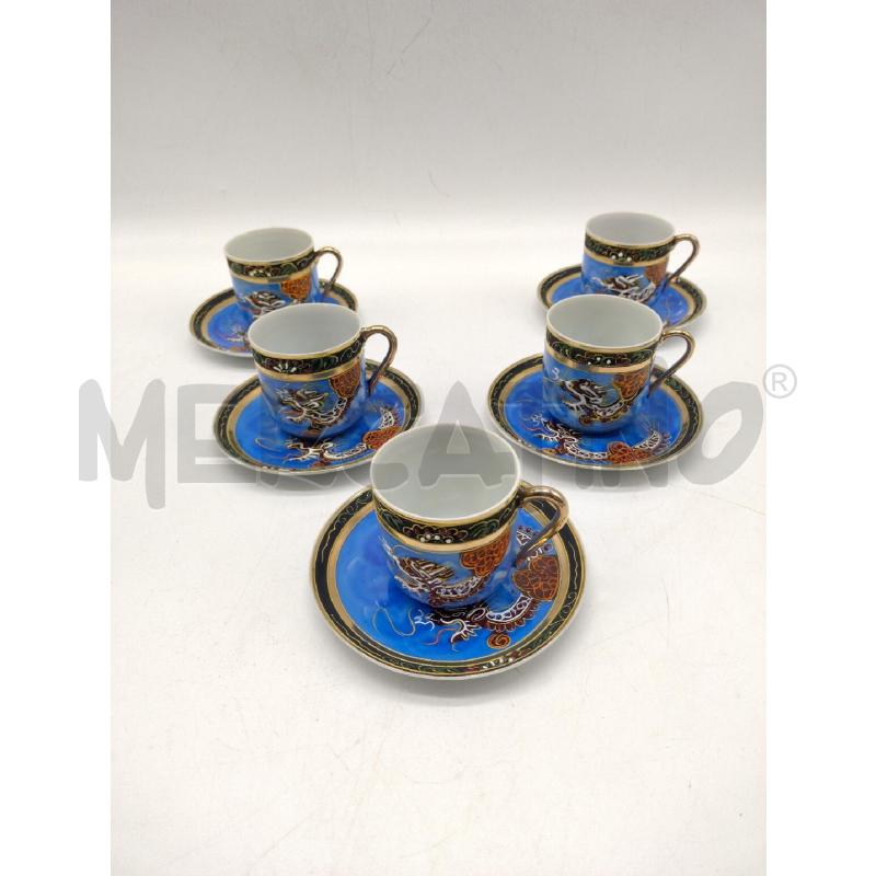 TAZZINA CAFFE JAPAN GUSCIO D'UOVO AZZURRO 5PZ | Mercatino dell'Usato Oristano 1