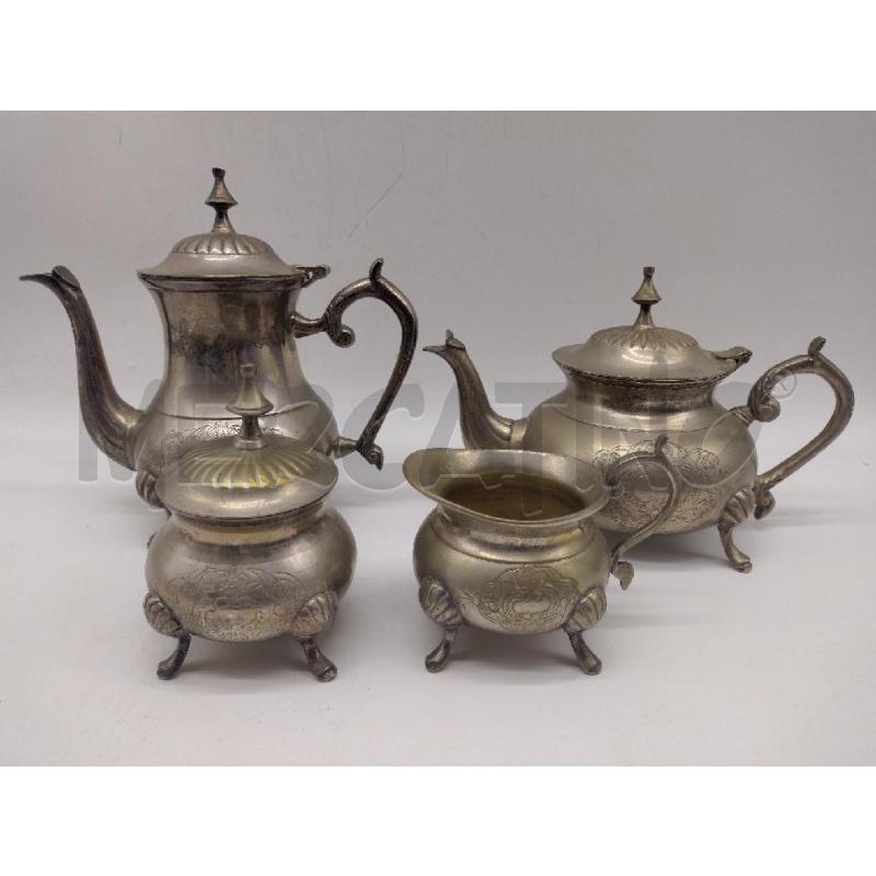 TEIERA SET METALLO 4PZ | Mercatino dell'Usato Oristano 1