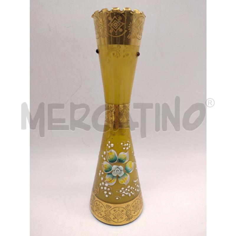 VASO BOHEMIAN GIALLO/ORO ZECCHINO | Mercatino dell'Usato Oristano 1