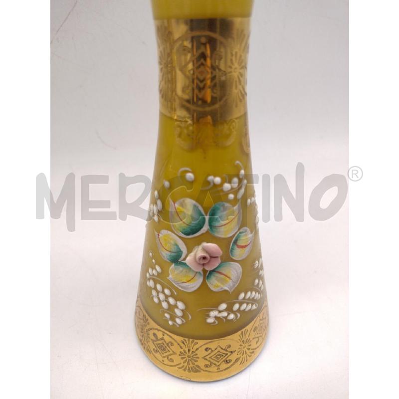 VASO BOHEMIAN GIALLO/ORO ZECCHINO | Mercatino dell'Usato Oristano 3