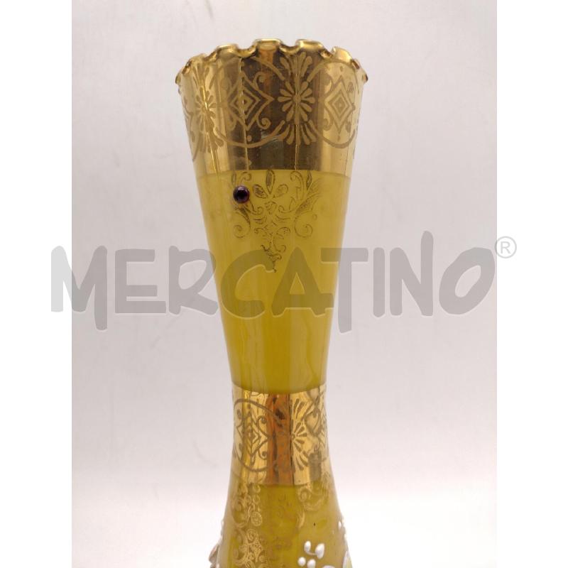 VASO BOHEMIAN GIALLO/ORO ZECCHINO | Mercatino dell'Usato Oristano 4