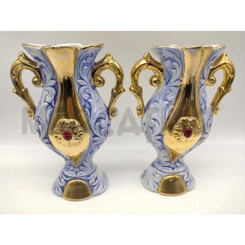 VASO CERAMICA C.A.L. LUCCA 2PZ ORO ZECCHINO | Mercatino dell'Usato Oristano 1