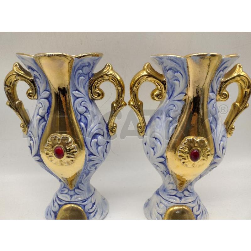 VASO CERAMICA C.A.L. LUCCA 2PZ ORO ZECCHINO | Mercatino dell'Usato Oristano 3