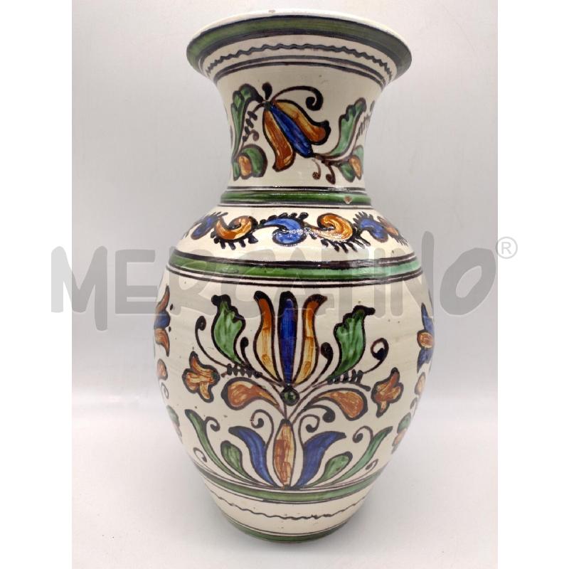 VASO CERAMICA KOROND VINTAGE 35CM DIPINTO A MANO T | Mercatino dell'Usato Oristano 1