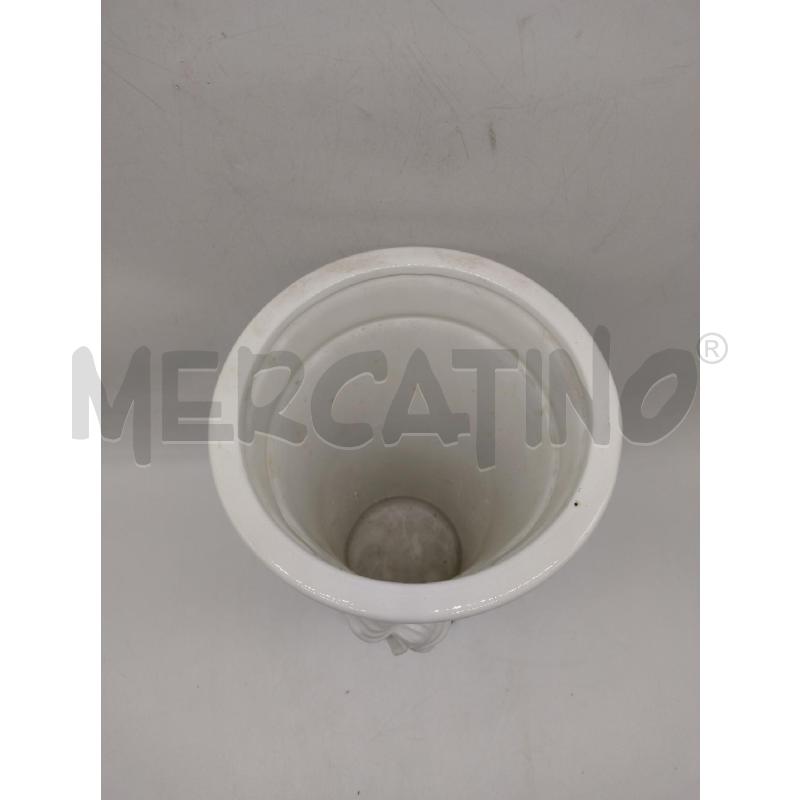 VASO CER CONICO  VOLTO DNN BC/DOR/VRD | Mercatino dell'Usato Oristano 4