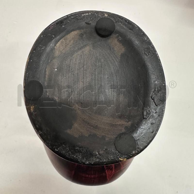 VASO DIPINTO FIORI MANICI DORATI | Mercatino dell'Usato Oristano 4