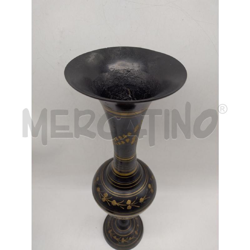 VASO METALLO MET INTARSI ORO 43CM | Mercatino dell'Usato Oristano 4