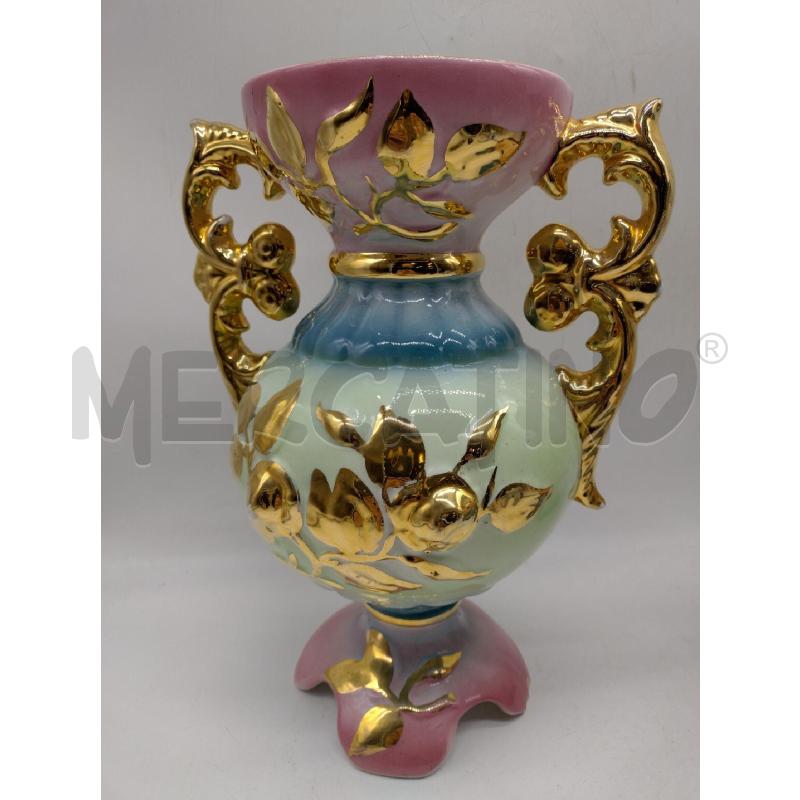 VASO ORO ZECCHINO ROSA BLU ITALY 2PZ | Mercatino dell'Usato Oristano 2