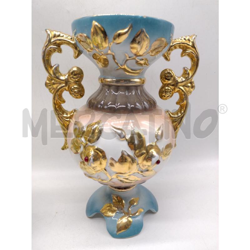 VASO ORO ZECCHINO ROSA BLU ITALY 2PZ | Mercatino dell'Usato Oristano 3