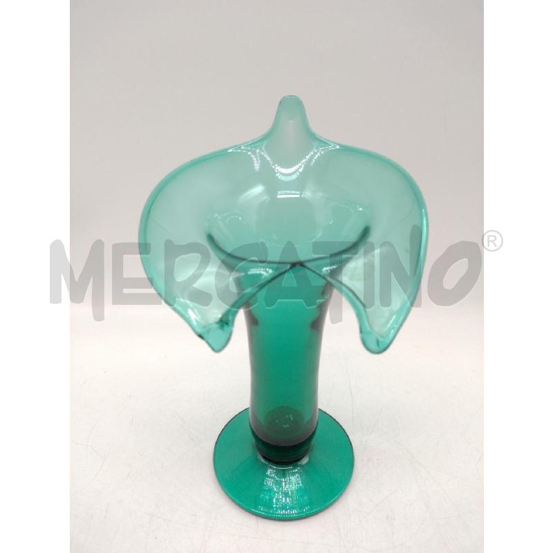 VASO VETRO MURANO BLU/VERDE | Mercatino dell'Usato Oristano 2