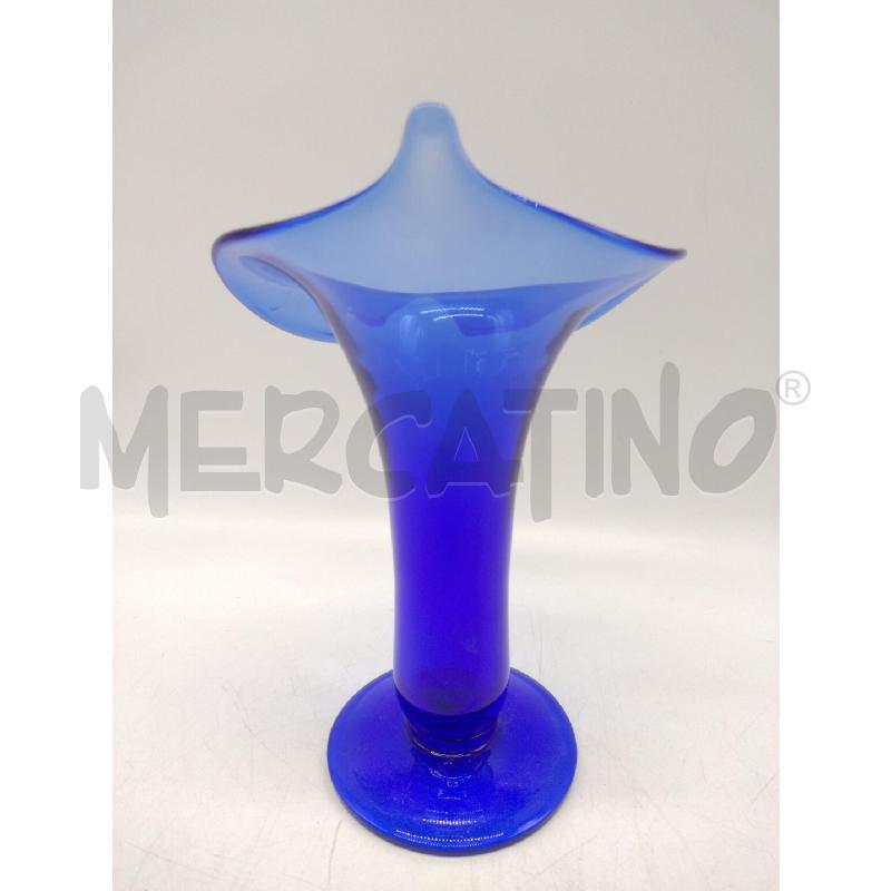 VASO VETRO MURANO BLU/VERDE | Mercatino dell'Usato Oristano 5