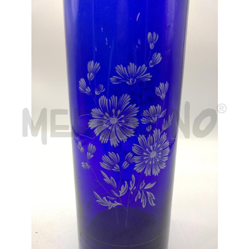VASO VETRO MURANO BLU DIP MANO | Mercatino dell'Usato Oristano 2
