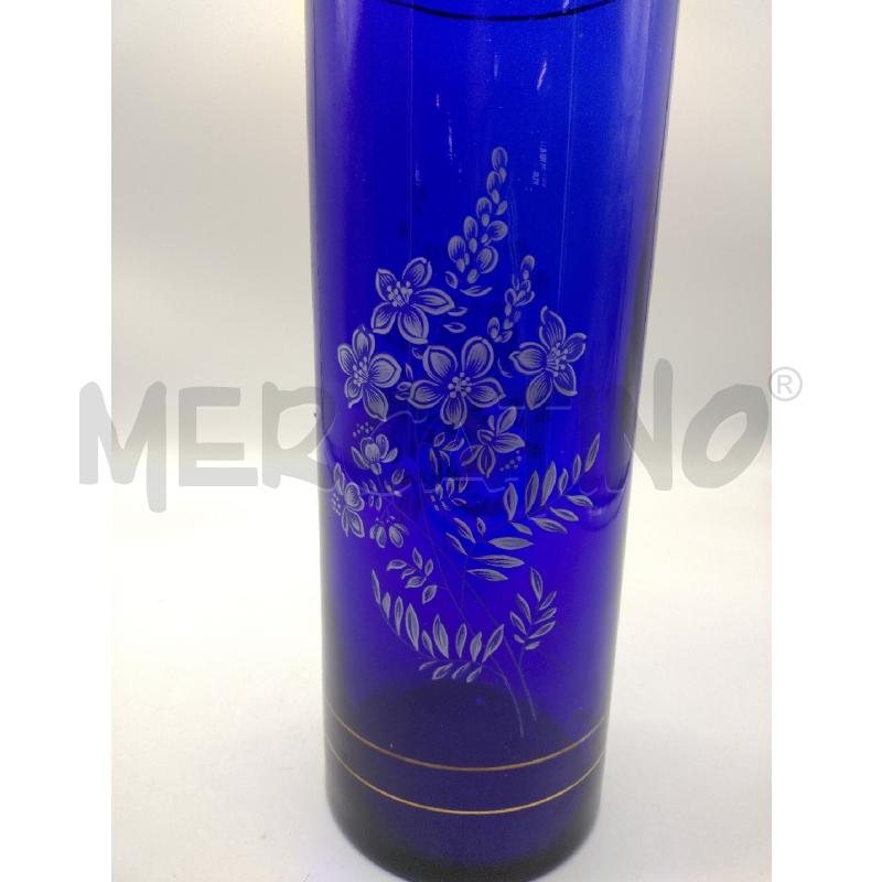 VASO VETRO MURANO BLU DIP MANO | Mercatino dell'Usato Oristano 5